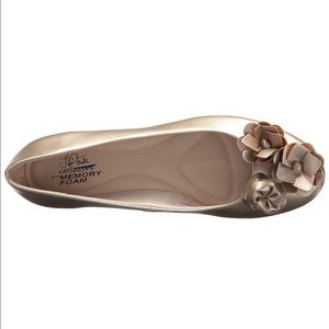 Gold Ballet Slip-on Flats